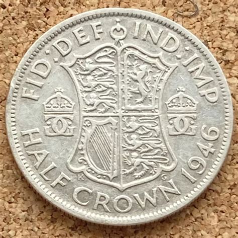 1946 SILVER 0 5 Half Crown Coin King George V1 5 89 PicClick UK