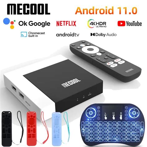 MECOOL Caixa De TV Android Certificada Pelo Google Amlogic HDR10