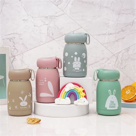 Tumbler Termos Cute Rabbit Ml Portable Vacuum Bottle Cup Insulated Mug Hot Cool Stainless