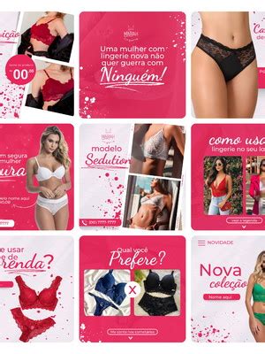 30 Artes Moda Intima Lingerie Editaveis No Canva Compre Produtos Personalizados No Elo7