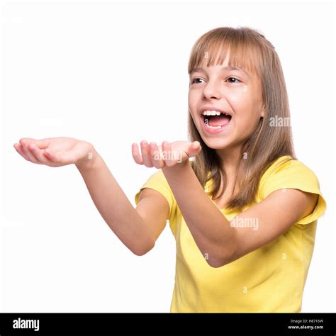 Emotional Portrait Of Girl Stock Photo Alamy