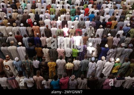 Nigerian Muslims Offer Prayers On The First Friday Of Ramadan At The