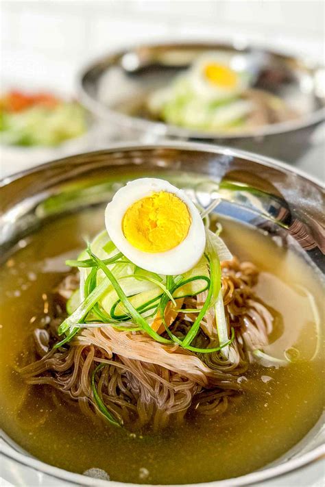 Mul Naengmyeon Korean Cold Noodle Soup Recipe