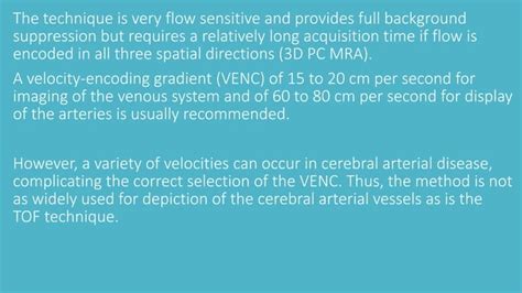 Magnetic Resonance Angiography And Venography Ppt