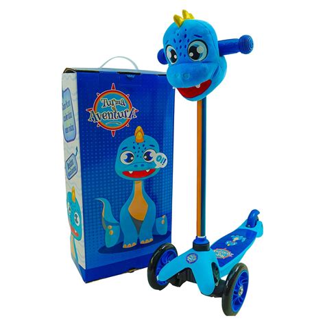 Patinete Infantil Dinossauro - Patinete Infantil Dino 3 Rodas Com Pelucia Dinossauro | Shopee Brasil