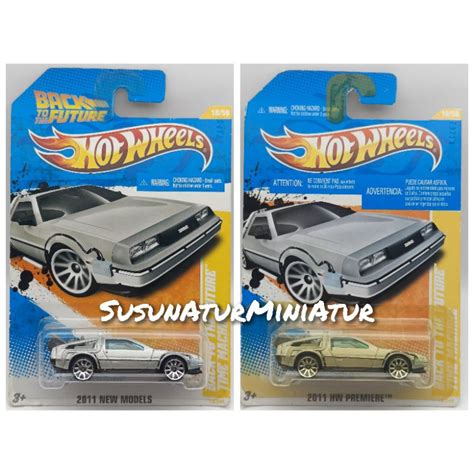 Hot Wheels Back To The Future Time Machine DeLorean 2011 New Models 2011 HW Premiere Card