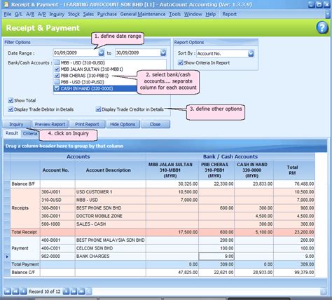 Receipt And Payment Report