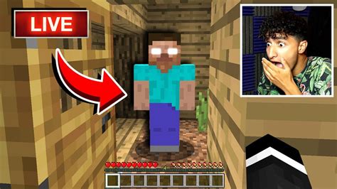 This Happened On My Minecraft Livestream Herobrine Youtube