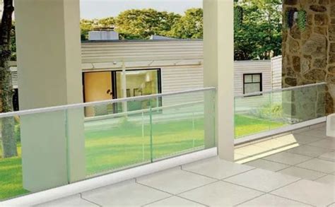 Aluminium Glass Railing At Rs 4000running Feet Aluminum Railing