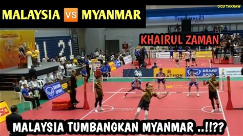 Takraw King S Cup Malaysia Myanmar Youtube