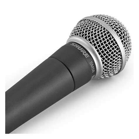 Shure Sm58 Micrófono Dinámico Vocal Con Soporte Cable Y Clip Gear4music