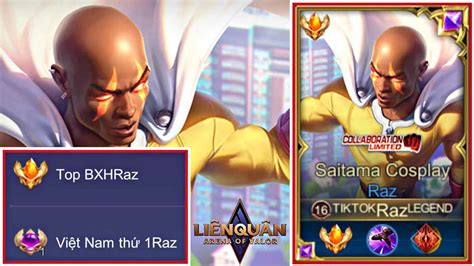 Raz Saitama combo Tốc biến siêu ảo Top 1 Raz Việt Nam LVGames net