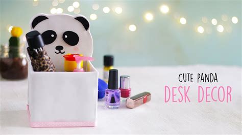 Diy Cute Panda Desk Decor Room Decor Ventunoart Youtube