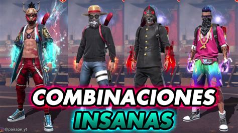 Las Mejores Combinaciones Insanas De Ropa En Free Fire Youtube