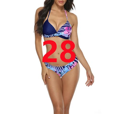 Designer Two Piece Two Tone Bikini Set With Push Up Top Luxury Swimwear