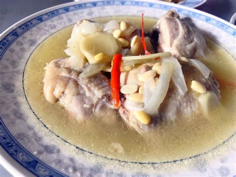 A Galinha Cozinhada Molho Do Feij O Alimentos Viaja E Conceito Da