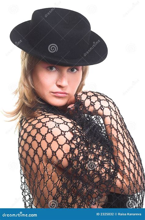 Blonde In Hat Stock Photo Image Of Pose Woman Sensual