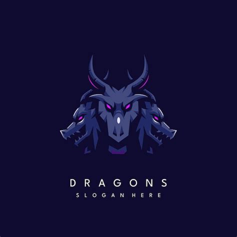 Premium Vector Three Dragons Logo Design Illustration Vector