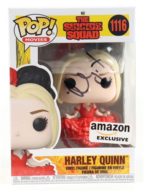 Margot Robbie Signed The Suicide Squad 1116 Harley Quinn Funko Pop Vinyl Figure Jsa