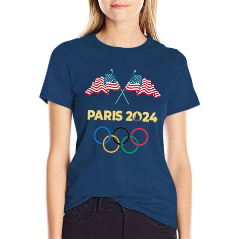 Women S Paris Olympic T Shirts Summer Sport Games Paris