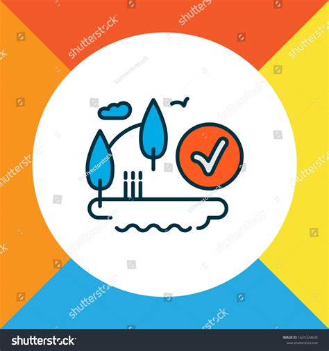 Eia Approved Icon Colored Line Symbol Stock Illustration 1625324635