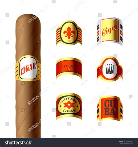 Cigar Labels Vector 164768027 Shutterstock