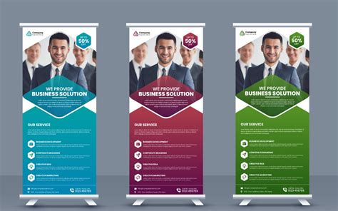 Modern Roll Up Banner Design X Banner Standee Pull Up