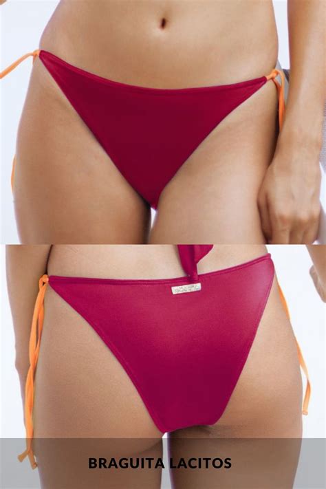 Bikini Asim Trico Volante Fucsia Y Coral Fl Or Zahara Gogana