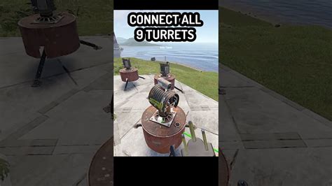 How To Set Up 9 Auto Turrets Reliably Rust Tips Rust Game Youtube