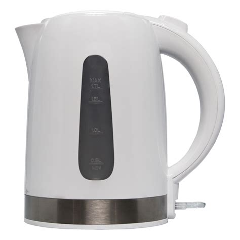 Elektra White Plastic Cordless Electric Kettle 1.7L with 360 Degree ...