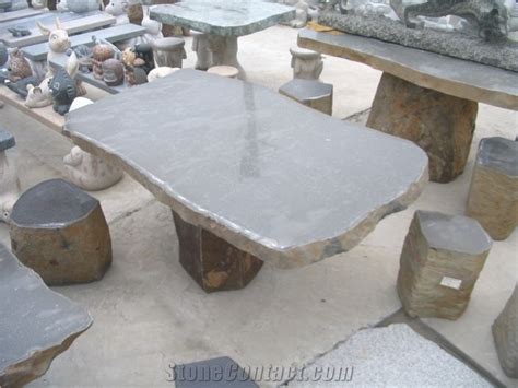 Vietnam Natural Basalt Stone For Table And Chair From Viet Nam