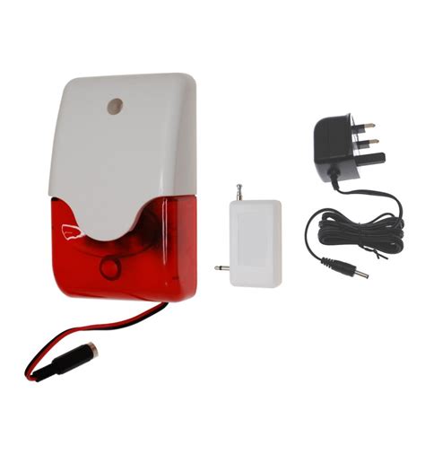 Mini Wireless Internal Siren Flashing Strobe