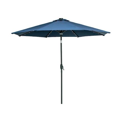 Ovastlkuy Ft Market Outdoor Patio Umbrella With Solar Led Lighted