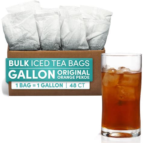 snapklikcom black orange pekoe iced tea bags  gallon tea bags