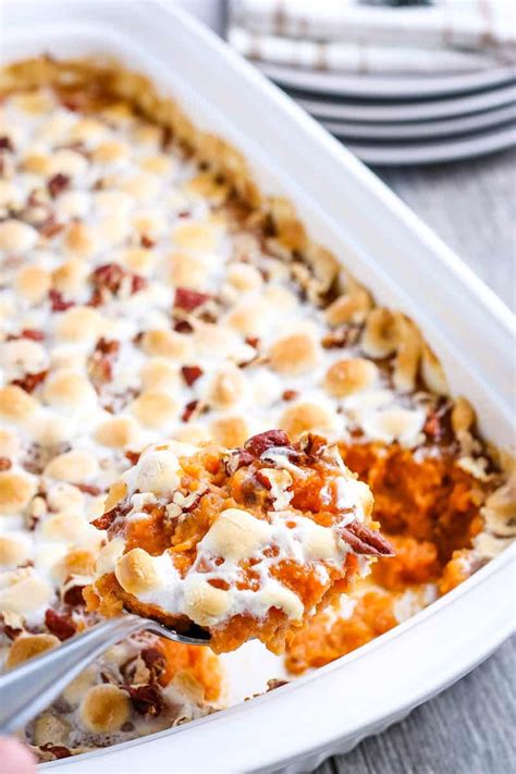 Southern Sweet Potato Casserole With Marshmallows Adventures Of Mel