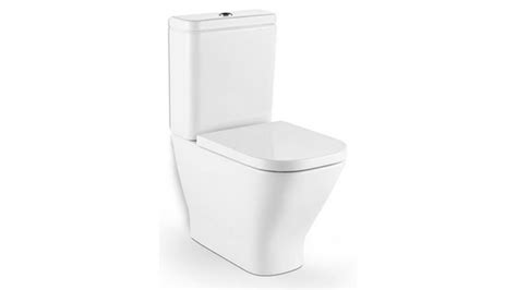 Roca The Gap Rimless Close Coupled Back To Wall Bottom Inlet Toilet