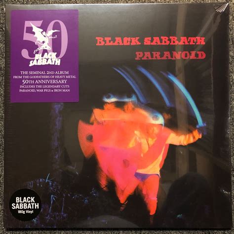 Black Sabbath Paranoid 50th Anniversary 180g LP Hobbies Toys Music