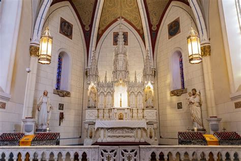 Interior View Of The Famous Loretto Chapel Editorial Photo Image Of