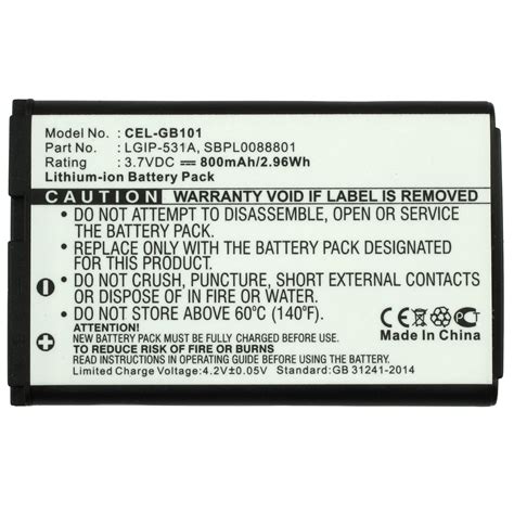 Replacement LG LGIP-531A Cell Phone Battery | Battery Mart