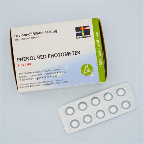 Lovibond Phenol Red Tablette Piscinesloisirs