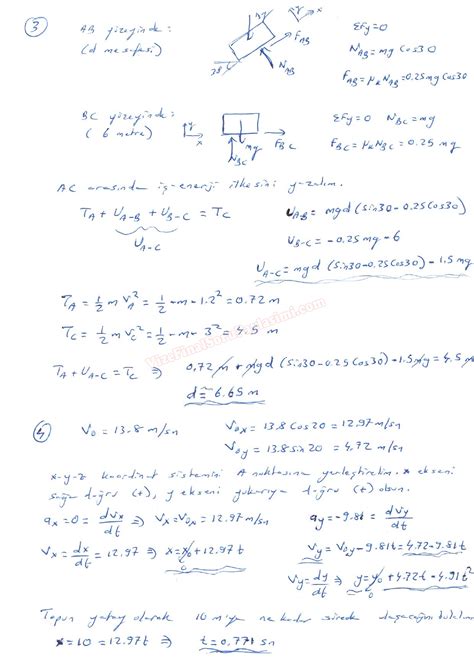 Dinamik Dersi Vize Sorular Ve Cevaplar Sayfa Vize Ve Final