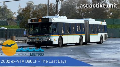 Very Last Days Santa Cruz Metro Ex Vta 2002 New Flyer D60lf 2318