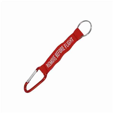 Keychain Remove Before Flight Red Con Gancho Todo Aviador Per