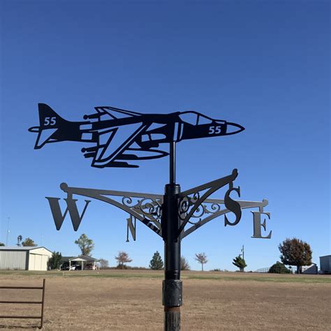 Harrier Aircraft Weathervane SS2Metal