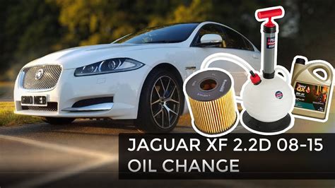 Oil Change And Oil Filter Replacement In 08 15 Jaguar XF 2 2 D YouTube