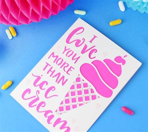 This Adorable I Love You More Than Ice Cream Card Lets Your Loved One