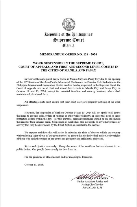work suspension work  suspended  supreme court ph facebook