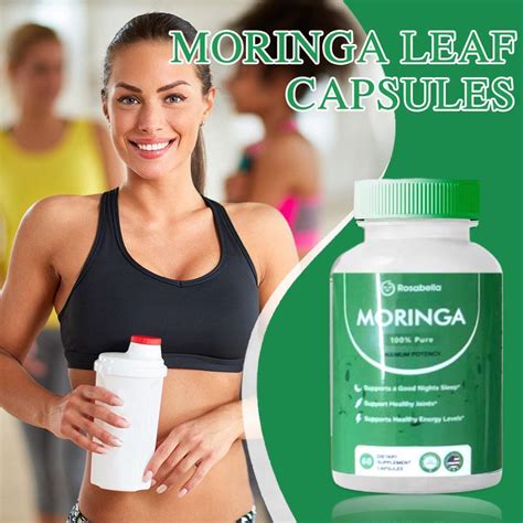 Rosabella Moringa Leaf Powder Capsules 800mg Of Pure Nutrient 60