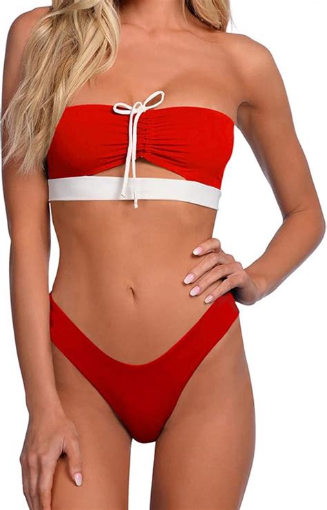 Bikini Set für Damen brasilianisch sexy Tanga Strand Bademode sexy Badeanzug Tops und