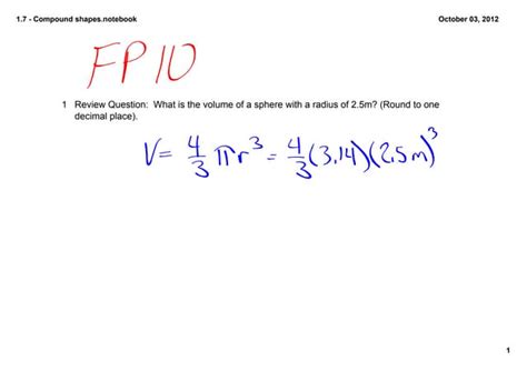 1.7 compound shapes | PPT